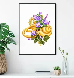 Gleichgewichtsorgan - Floral - Weiß | Codex Anatomicus Discount