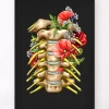 Halsnerven - Floral - Schwarz | Codex Anatomicus Fashion