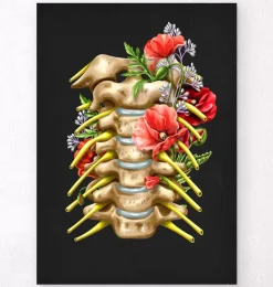 Halsnerven - Floral - Schwarz | Codex Anatomicus Fashion