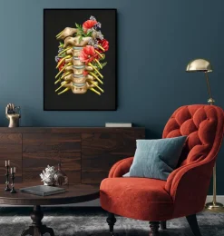 Halsnerven - Floral - Schwarz | Codex Anatomicus Fashion