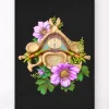 Halswirbel Anatomie - Floral - Schwarz | Codex Anatomicus Fashion