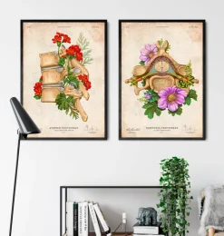 Halswirbel Anatomie - Floral - Vintage | Codex Anatomicus Hot