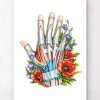 Hand Anatomie Kunst - Schwarz | Codex Anatomicus Hot