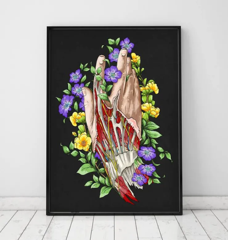 Hand Anatomie Kunst - Schwarz | Codex Anatomicus Discount