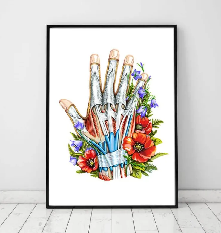 Hand Anatomie Kunst - Schwarz | Codex Anatomicus Hot