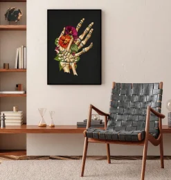 Handgelenkbruch - Floral - Schwarz | Codex Anatomicus Online
