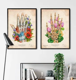Handknochen - Floral - Vintage | Codex Anatomicus Best