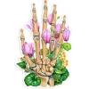 Handknochen Aufkleber - Floral | Codex Anatomicus Best