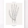 Handskelett - Line-Art | Codex Anatomicus Fashion