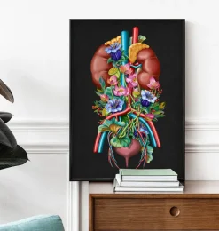 Harnsystem - Floral - Schwarz | Codex Anatomicus Discount