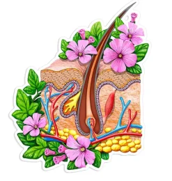 Haut Anatomie Aufkleber - Floral | Codex Anatomicus Fashion