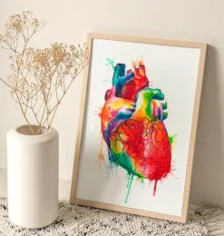 Herz Anatomie - Aquarell | Codex Anatomicus Fashion