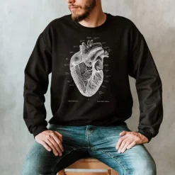 Herz I Unisex Sweatshirt - Chalkboard | Codex Anatomicus Best