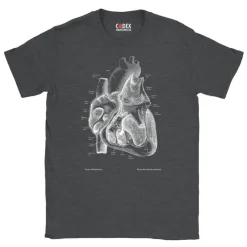 Herz II Unisex T-Shirt - Chalkboard | Codex Anatomicus New