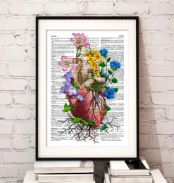 Herz mit Blumen - Wörterbuch | Codex Anatomicus Discount