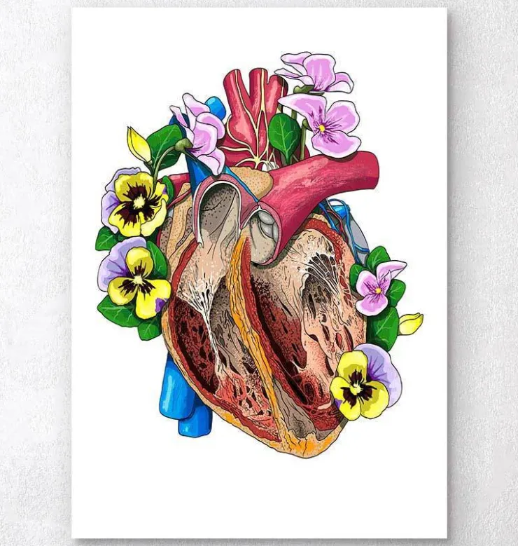 Herz mit Blumen II | Codex Anatomicus Hot