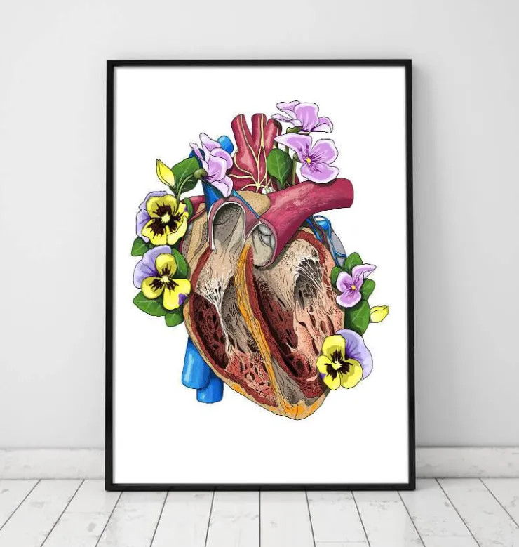 Herz mit Blumen II | Codex Anatomicus Hot