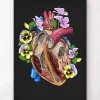 Herz mit Blumen II - Schwarz | Codex Anatomicus Discount