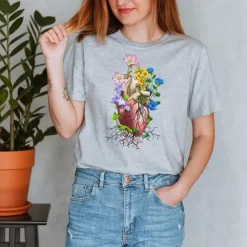 Herz Unisex T-Shirt - Floral | Codex Anatomicus Fashion