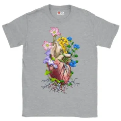 Herz Unisex T-Shirt - Floral | Codex Anatomicus Fashion