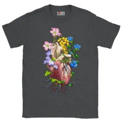 Herz Unisex T-Shirt - Floral | Codex Anatomicus Fashion