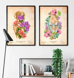 Hüfte Anatomie - Floral - Vintage | Codex Anatomicus Fashion