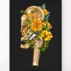 Hüftprothese - Floral - Schwarz | Codex Anatomicus Outlet