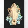 Hundeschädel - Floral - Schwarz | Codex Anatomicus Discount