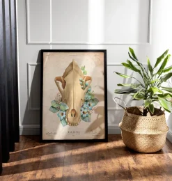 Hundeschädel - Floral - Vintage | Codex Anatomicus Outlet