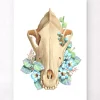 Hundeschädel - Floral - Weiß | Codex Anatomicus Sale