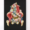 Iliacus- und Psoas-Muskeln - Floral - Schwarz | Codex Anatomicus Clearance