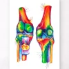 Knie Anatomie - Aquarell | Codex Anatomicus Hot