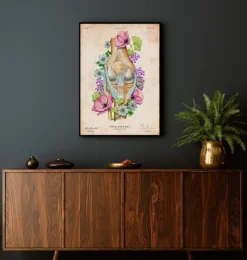 Knie Anatomie - Floral - Vintage | Codex Anatomicus Online