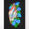 Knie Anatomie II - Floral - Schwarz | Codex Anatomicus New