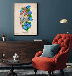 Knie Anatomie II - Floral - Vintage | Codex Anatomicus Hot