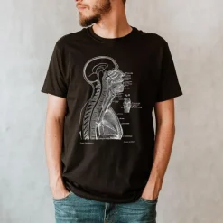 Kopf Abschnitt II Unisex T-Shirt - Chalkboard | Codex Anatomicus Outlet