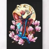Kopf, Hals und Arterien - Floral - Schwarz | Codex Anatomicus Sale