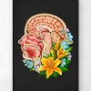 Kopfteil Anatomie - Floral - Schwarz | Codex Anatomicus Hot