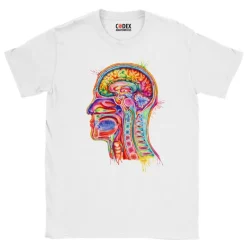 Kopfteil Anatomie Unisex T-Shirt - Aquarell | Codex Anatomicus Fashion