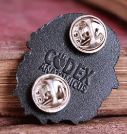 Kopfteil und Gehirn mit Blumen - Emaille Pin | Codex Anatomicus Outlet