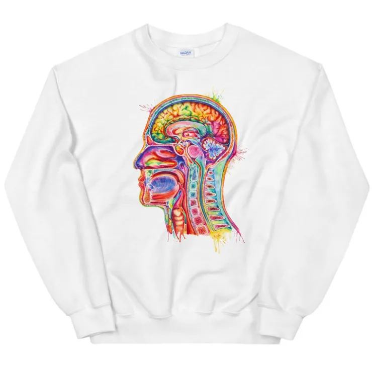 Kopfteil Unisex Sweatshirt - Aquarell | Codex Anatomicus New