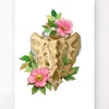 Kreuzbein und Steißbein - Floral - Weiß | Codex Anatomicus Outlet