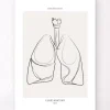 Lunge Anatomie - Line-Art | Codex Anatomicus New