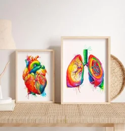 Lungen Anatomie - Aquarell | Codex Anatomicus New