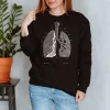 Lungen Unisex Sweatshirt - Chalkboard | Codex Anatomicus Fashion