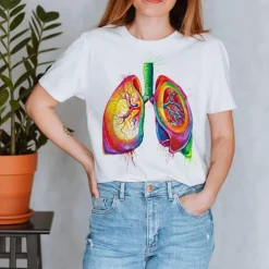Lungen Unisex T-Shirt - Aquarell | Codex Anatomicus Online