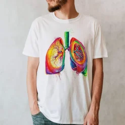 Lungen Unisex T-Shirt - Aquarell | Codex Anatomicus Online