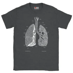 Lungen Unisex T-Shirt - Tafel | Codex Anatomicus Sale