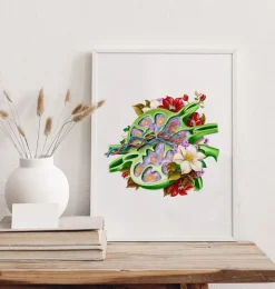Lymphknoten - Floral - Weiß | Codex Anatomicus Fashion