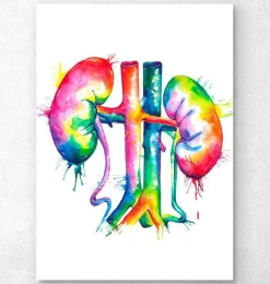 Nieren Anatomie Kunst- Aquarell | Codex Anatomicus Fashion